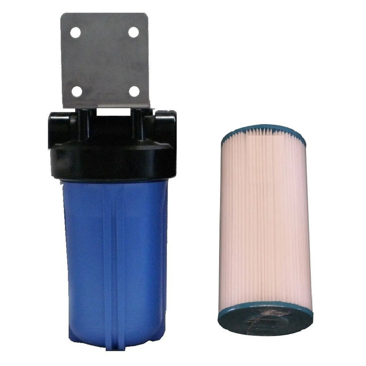 Big Blue Tank Water Filters 10"x4.5" Pleated Sediment Filter SS Bracket BB10-P-S