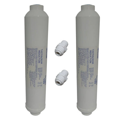 2x In Line Carbon Fridge Water Filters Inline Filter Samsung Westinghouse LG QF
