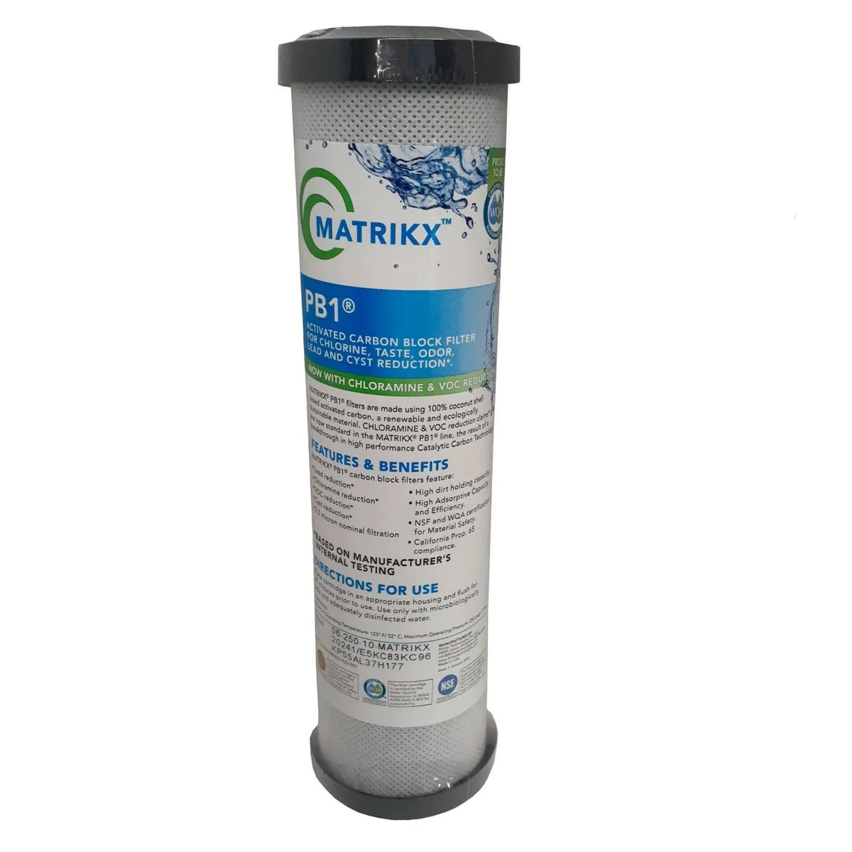 Aquarium Fish Water Filters High Volume Chlorine Chloramine CTO Filter AQ-KX5Pb1