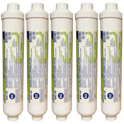 5x Inline Activated Coconut Carbon Granular Filters In Line GAC Fridge Filter QF