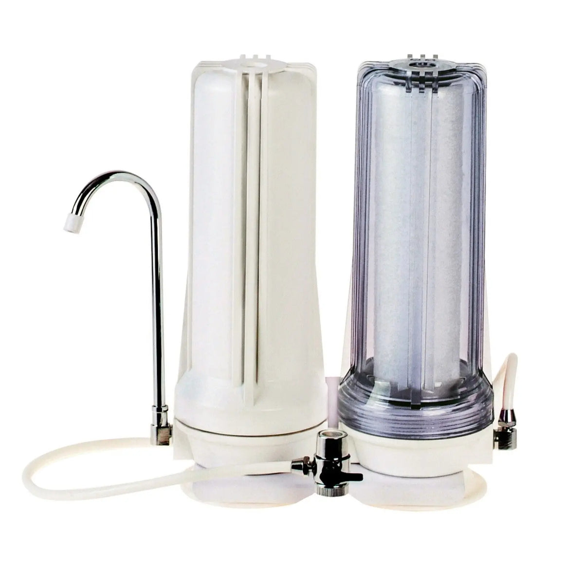 Dual Bench Counter Top Water Filters | Sediment + Carbon Block Filter CT-2-S1C1