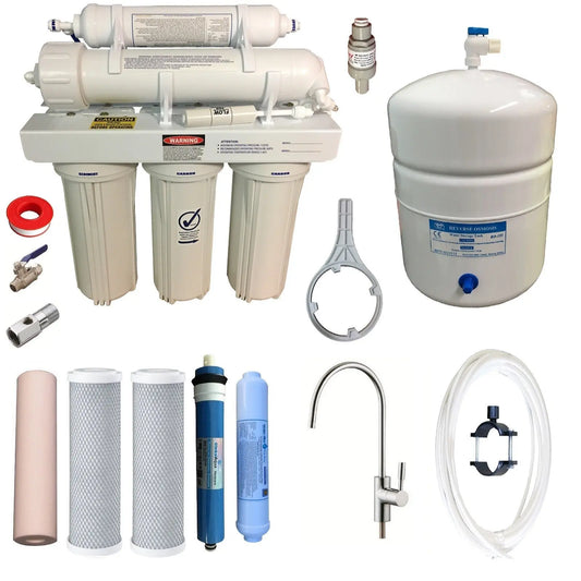 Reverse Osmosis Water Filters | NSF RO Membranes Filter + 350KPA PRV | RON-5-G