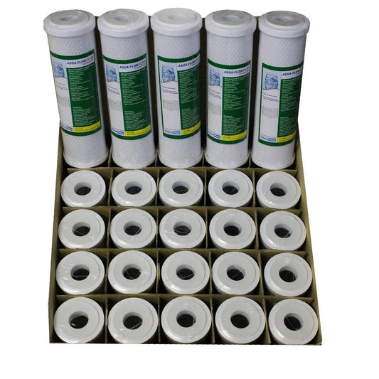 Water Filter Cartridges 8x Carbon Block + 8x Sediment Filters Pick uM Micron