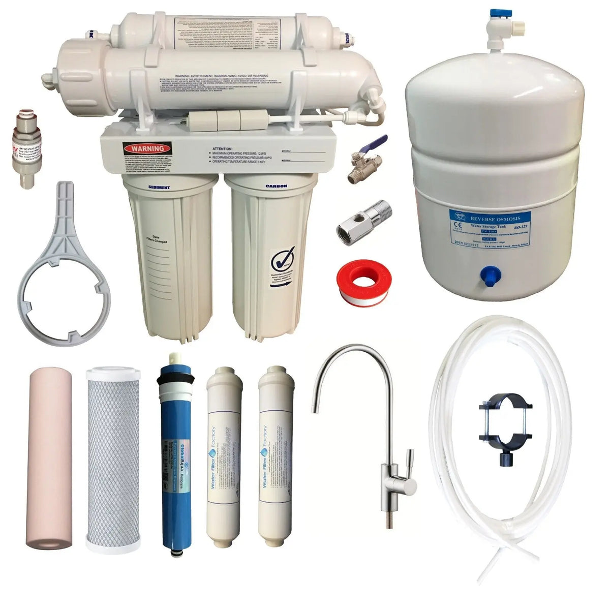 Reverse Osmosis Filter + Water Alkaliser | All Filters + RO Membrane RON-5-AA