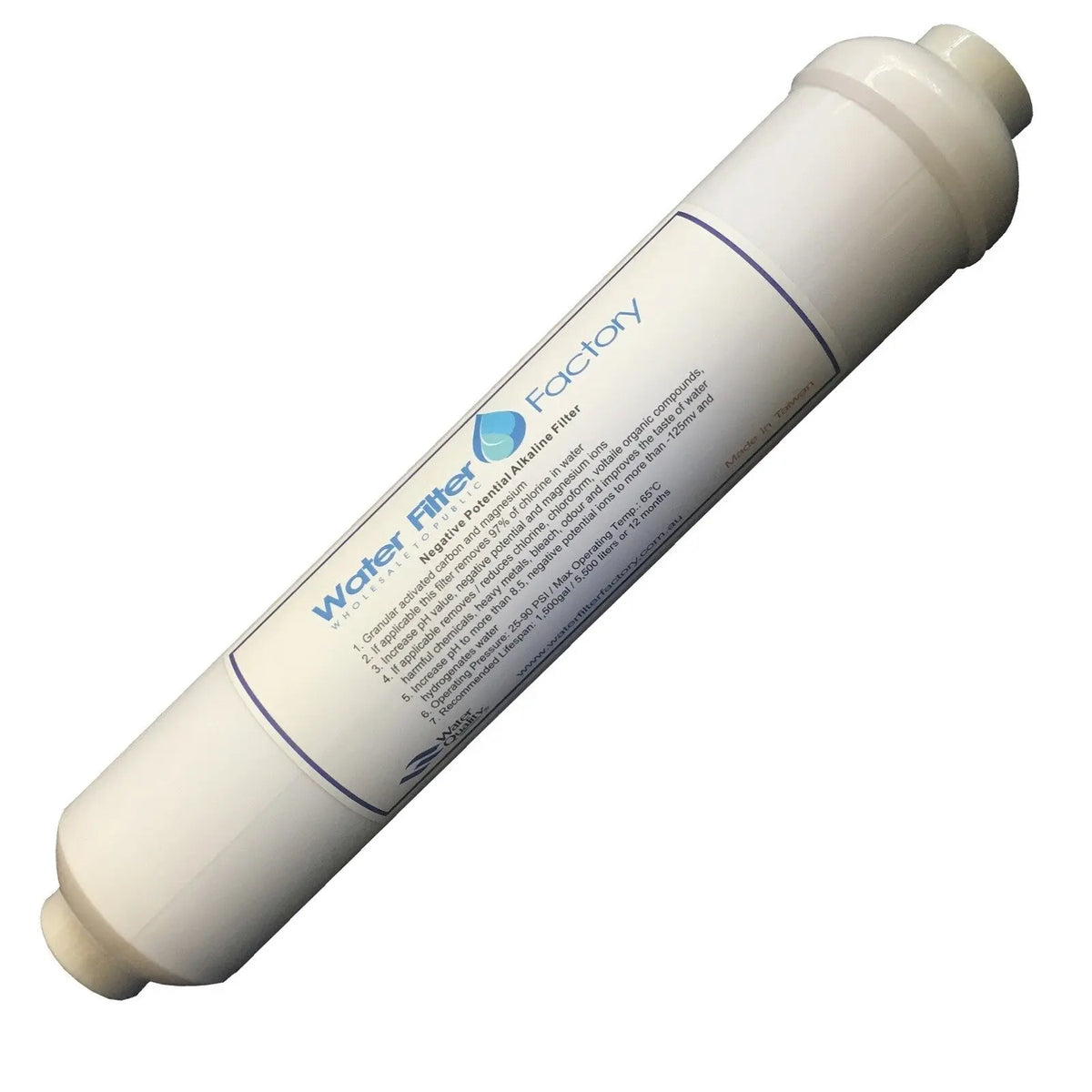Inline Magnesium Ionising Hydrogenating Alkalising In Line Post RO Water Filters