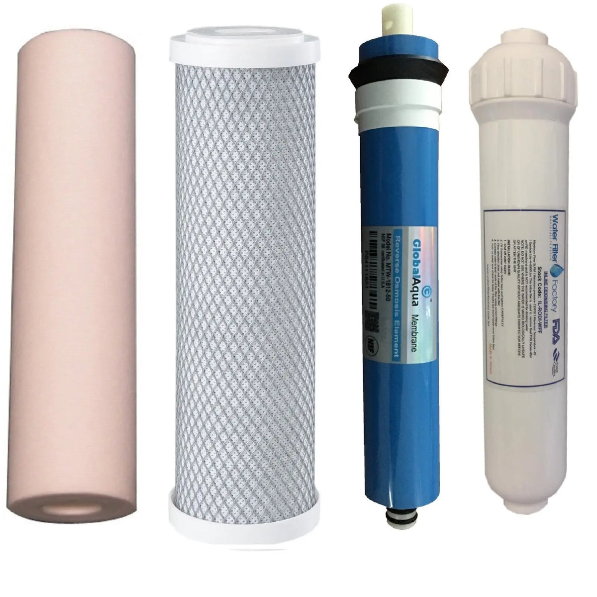 Aquarium Fish Reverse Osmosis Water Filters + RO Membrane + RO DI Filter PRO-4-D