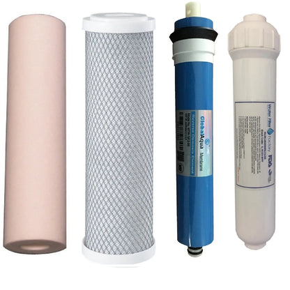 Aquarium Fish Reverse Osmosis Water Filters + RO Membrane + RO DI Filter PRO-4-D