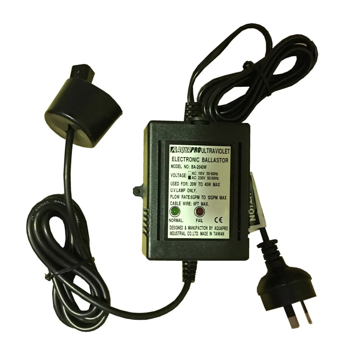 Aquapro UV Lamp Ballast Transformers 20w-40w Ultraviolet Transformer 4-Pin Lamps