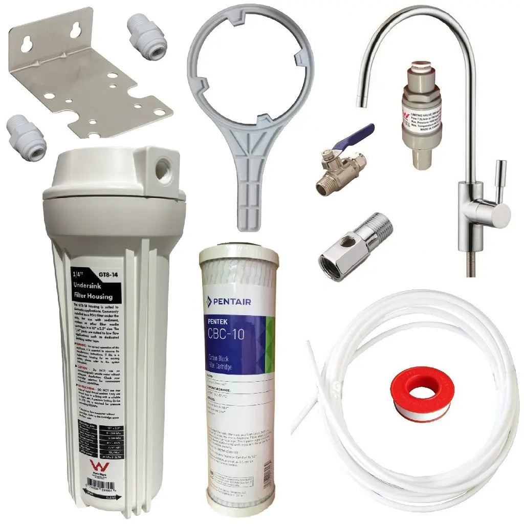 Single Under Sink Chemical Water Filter Undersink Drinking Water Filters Chlorine Sentry Water Filters