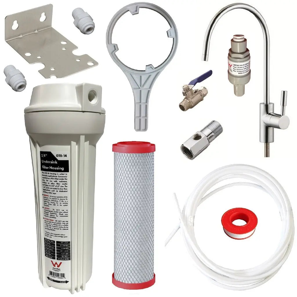 Single Under Sink Chemical Water Filter Undersink Drinking Water Filters Chlorine Sentry Water Filters