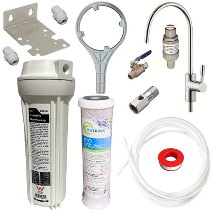 Single Under Sink Chemical Water Filter Undersink Drinking Water Filters Chlorine