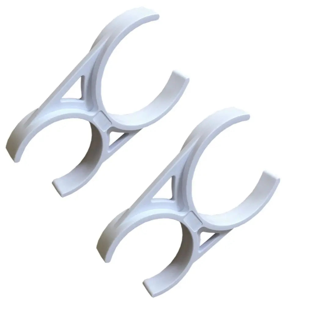 2x inline fridge water filters back to back clips 2" to 2.5"