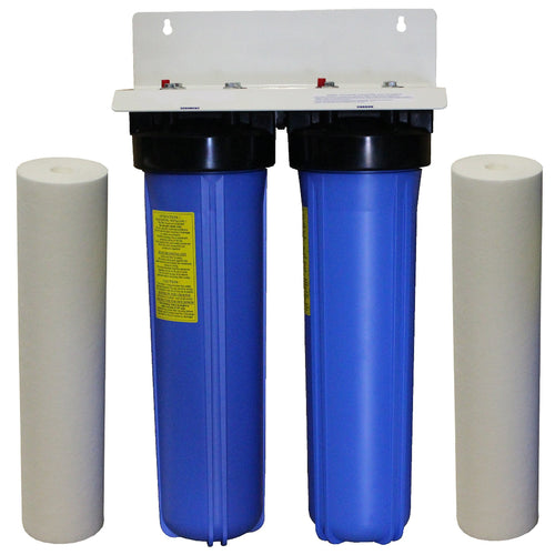 Big Blue 20 Inch 20x4.5 Twin Tank With Spun Sediment Filters Sentry