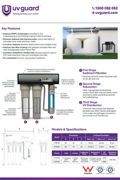 CWP CWP55 whole house rainwater tank water filter page 2