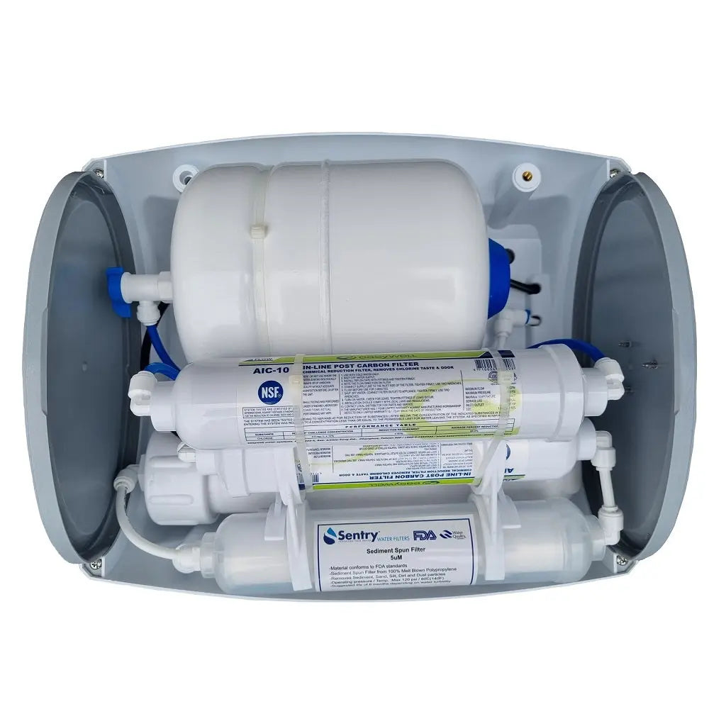 CTRON4 Premium Bench Top Reverse Osmosis RO Water Filter under view