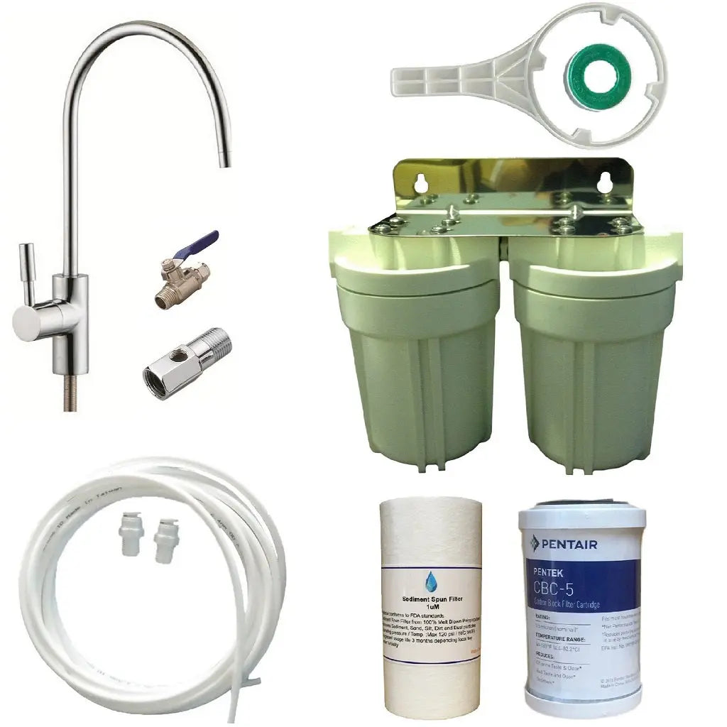 caravan dual twin water filter modern faucet