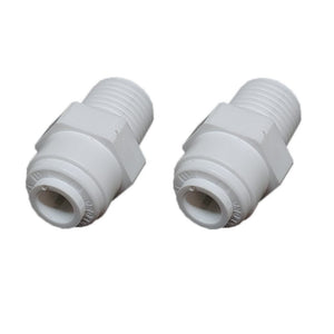 JG John Guest quick fit straight connectors for reverse osmosis filtration systems. 0.25 to 6mm tubing