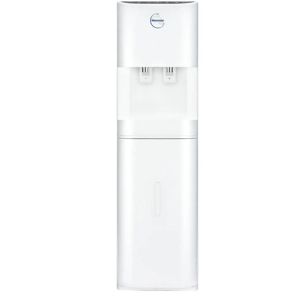 B26 Waterworks white ambient cooler cold mains filtered water front