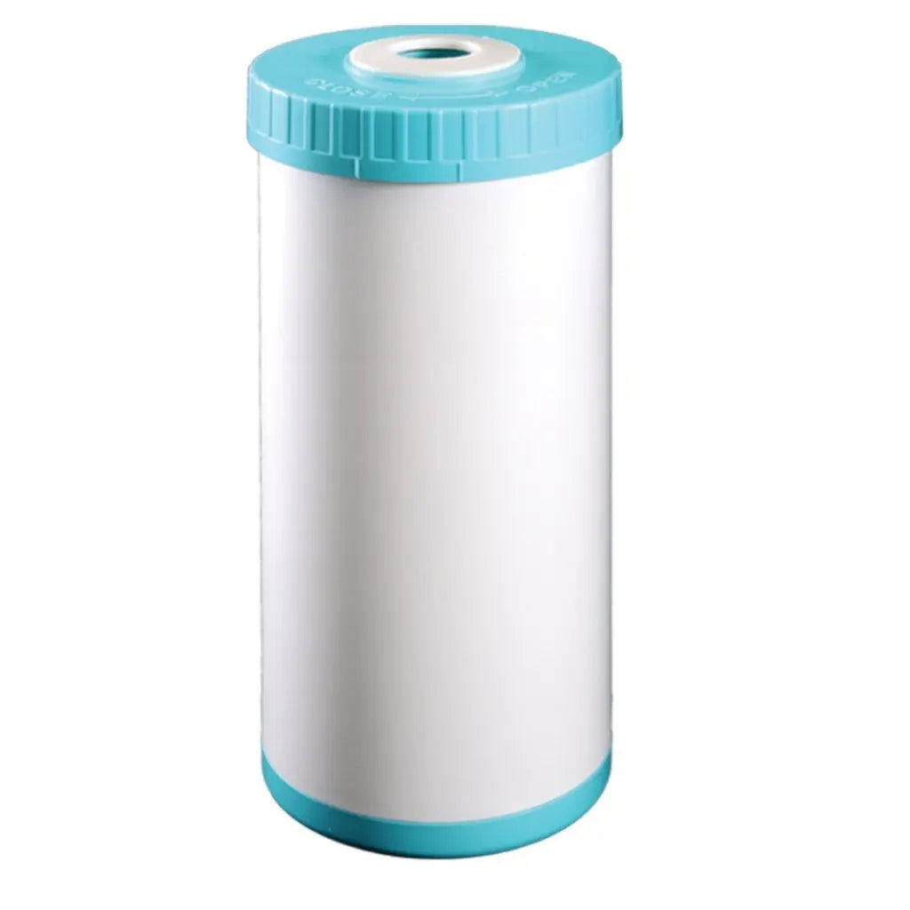 Empty 10.45 refillable media water filter cartridge GAC KDF resin filter