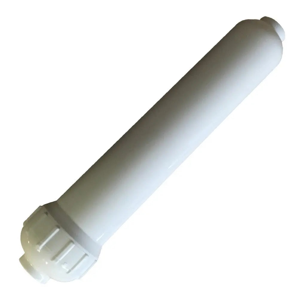 Inline empty water filter DI resin mineraliser