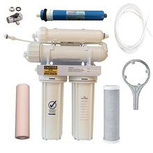Load image into Gallery viewer, PRO-4 Reverse Osmosis water filter white 50GPD Diverter