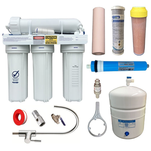 RO Reverse osmosis water filter RON-4-D all installation kit full