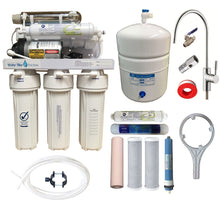 Load image into Gallery viewer, RO Reverse Osmosis water filters. ROP-7-MGU complete set