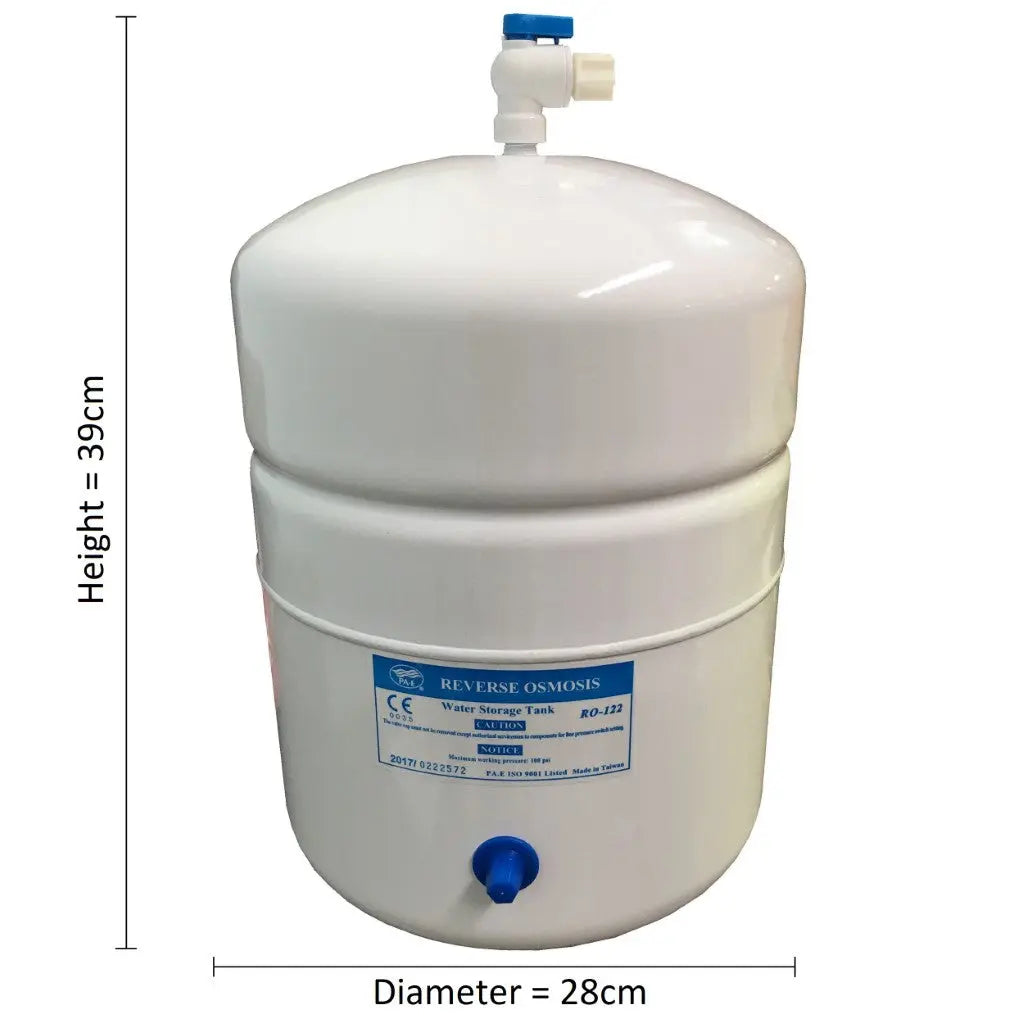 Tank RO reverse osmosis water filter pressurised buffer storage 12 litre