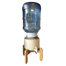 Load image into Gallery viewer, Ceramic Crock Dispenser Stands High Quality Wooden Bench Top Water Well Stand